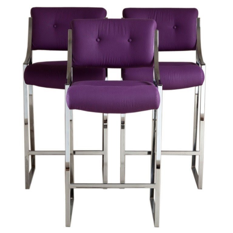 Purple barstools 1