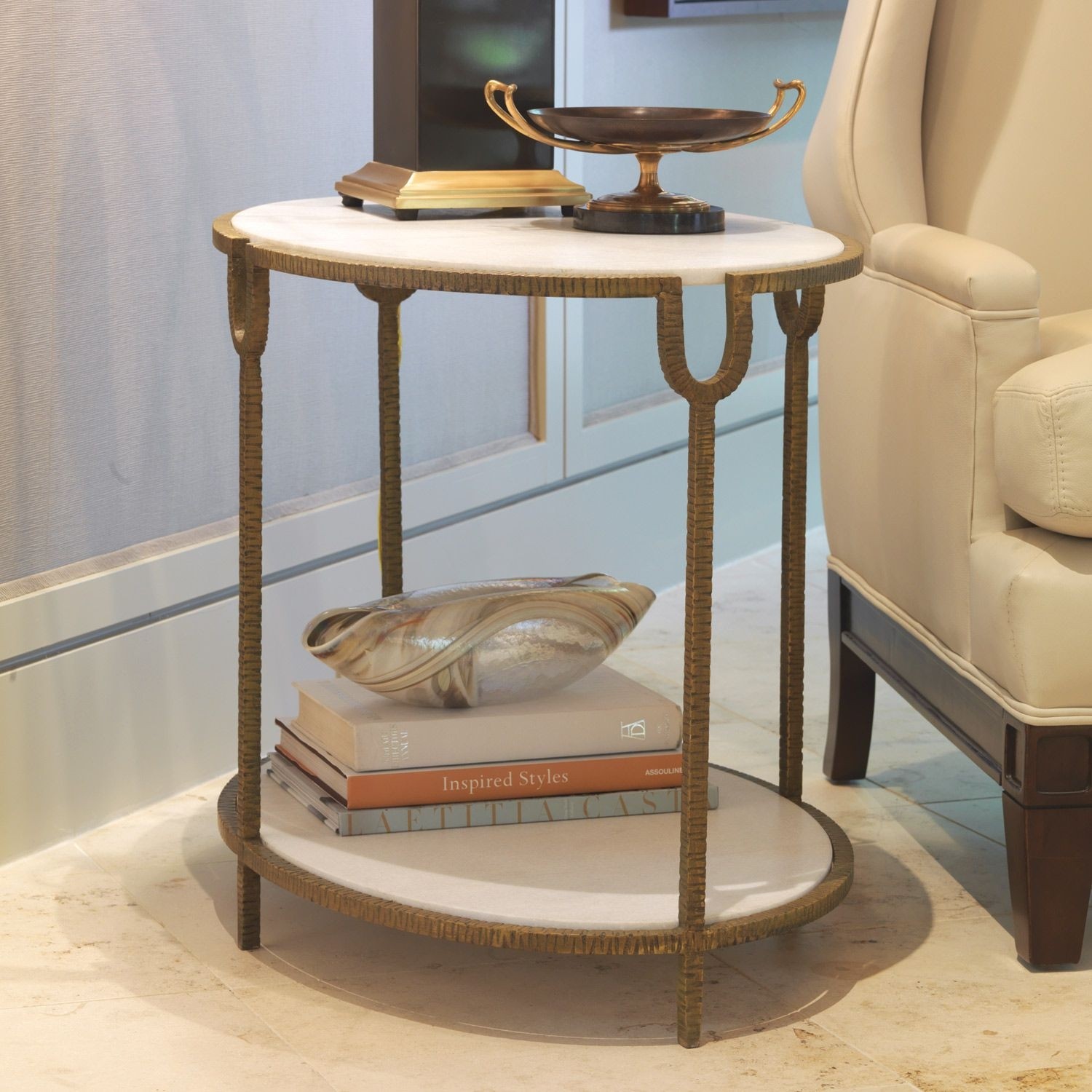Stone end tables 4