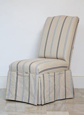 Bedroom chair with kick pleated skirt