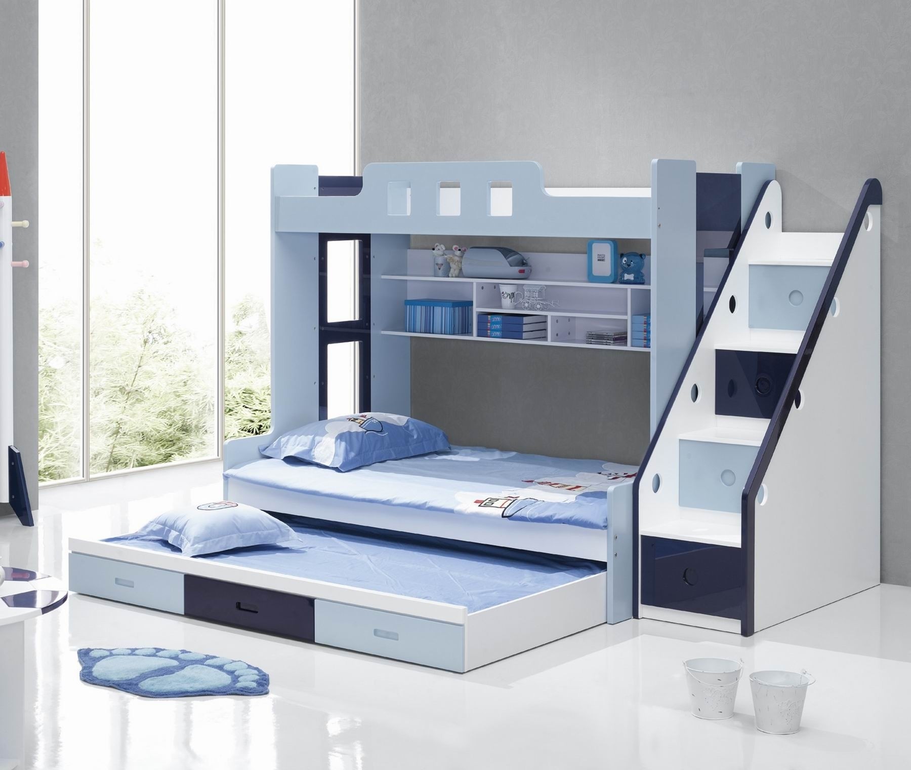 Bunk Bed With Stairs And Storage