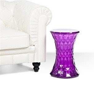Prisma purple end table