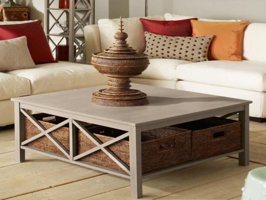 Square coffee table with storage large square coffee table with