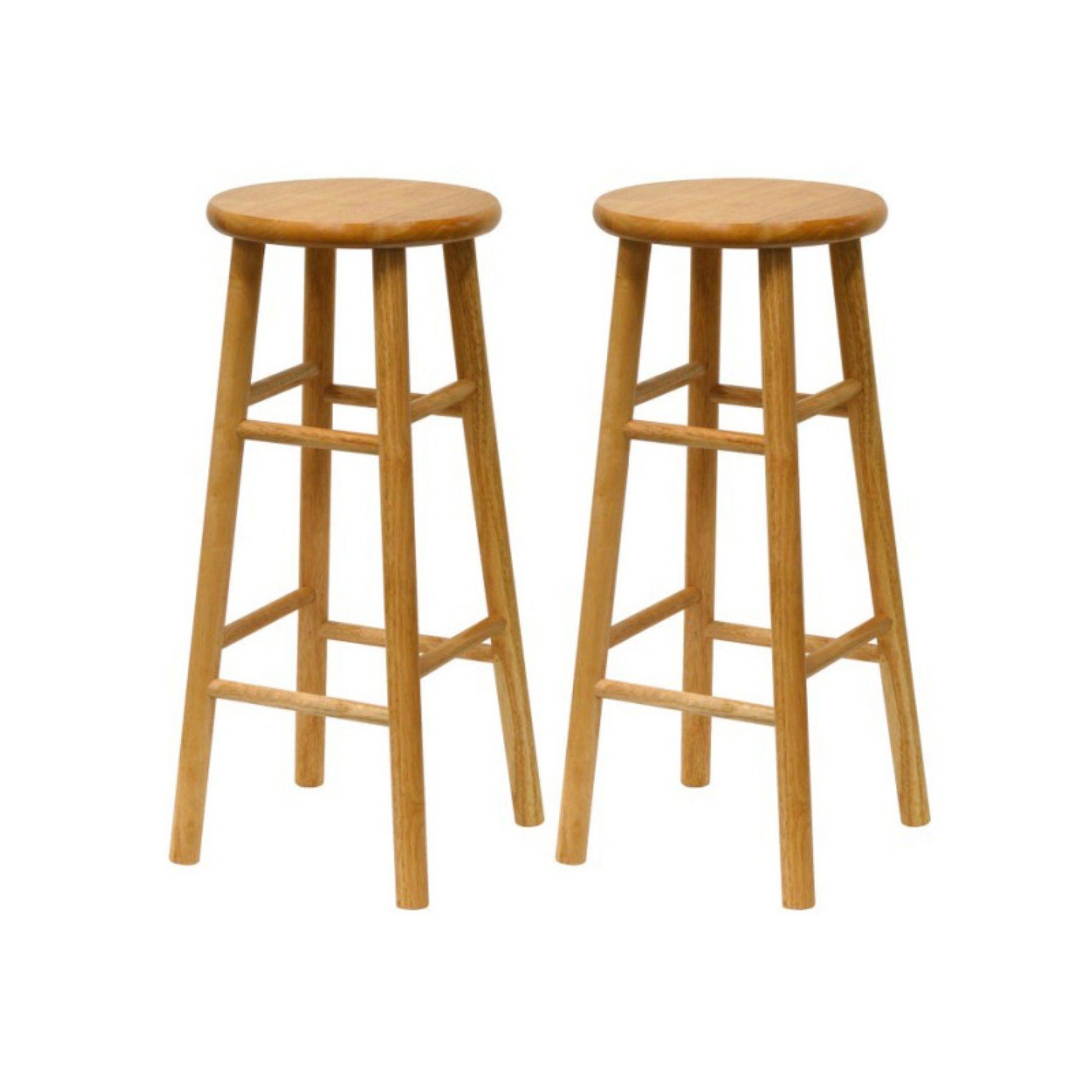 Bar stool set of 2 bar stool winsome assem bevel