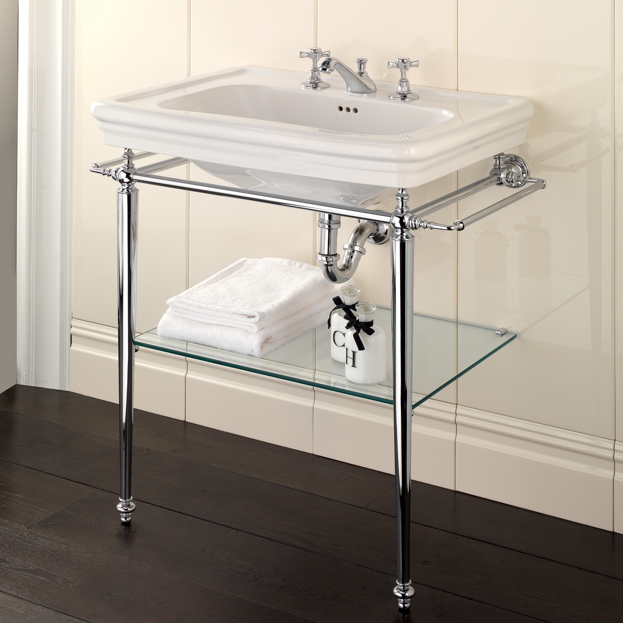 Bathroom sink console table