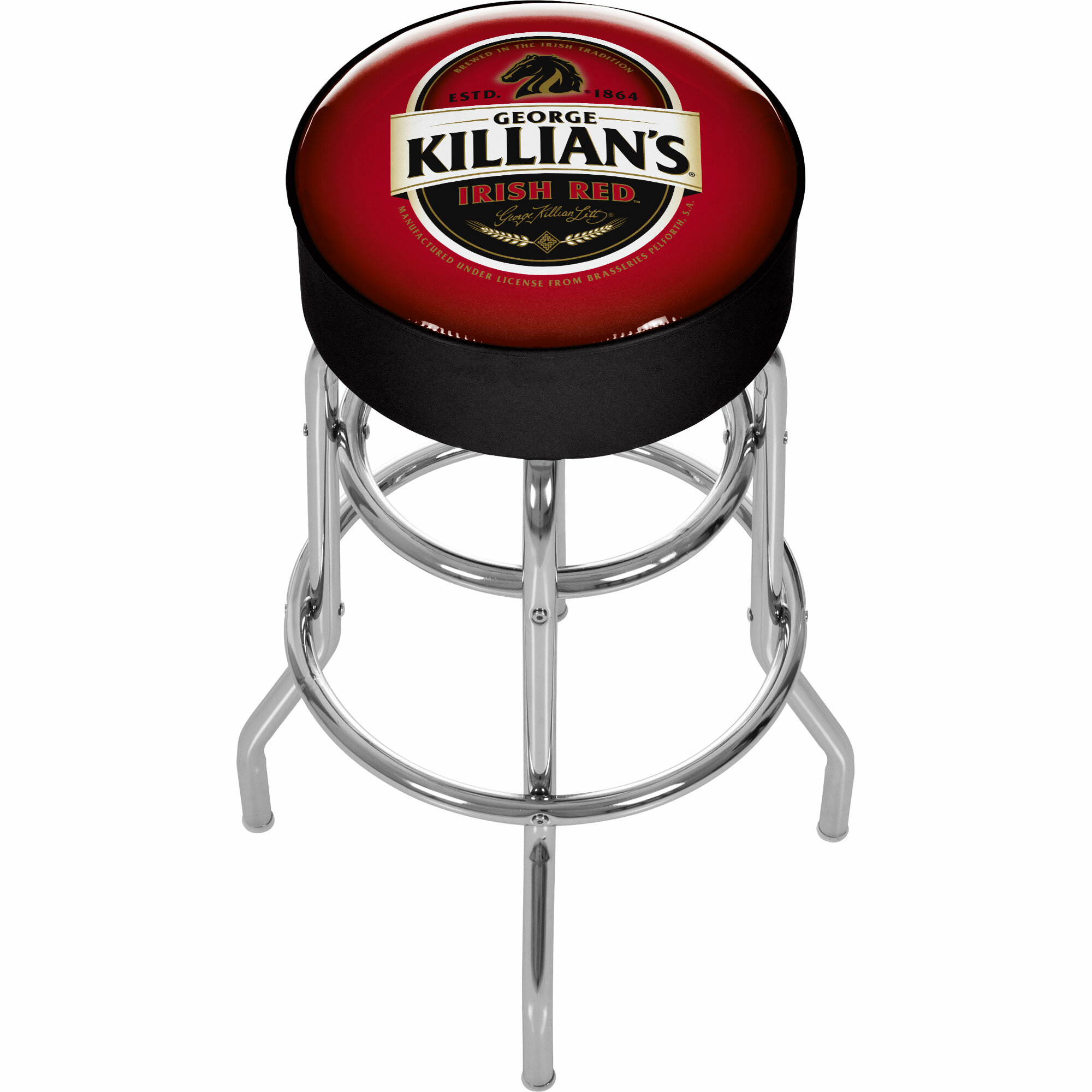 Irish red bar stool will be the highlight of your