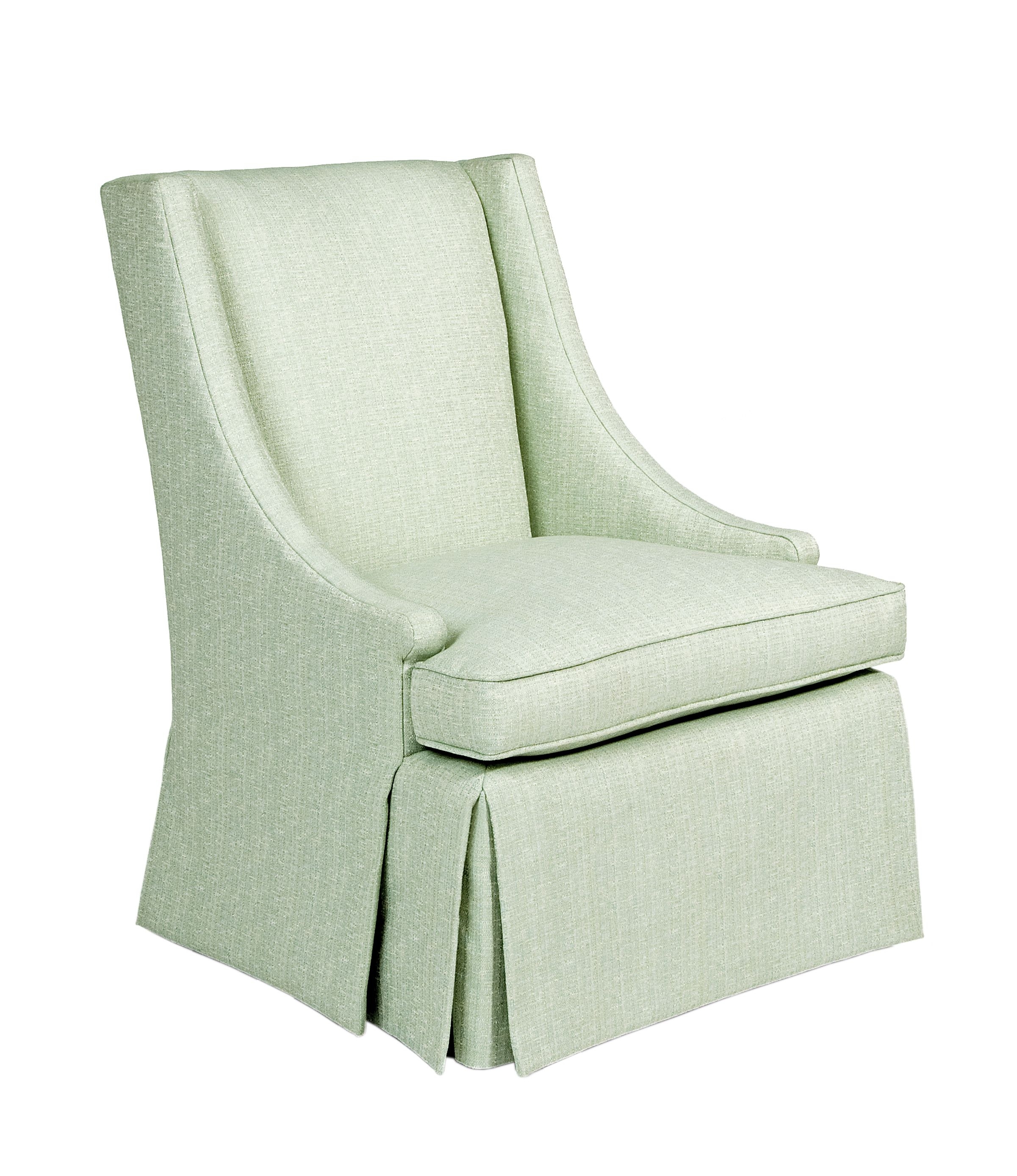 Pearson skirted sloped arm chair