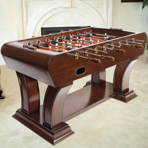 Solid wood foosball table
