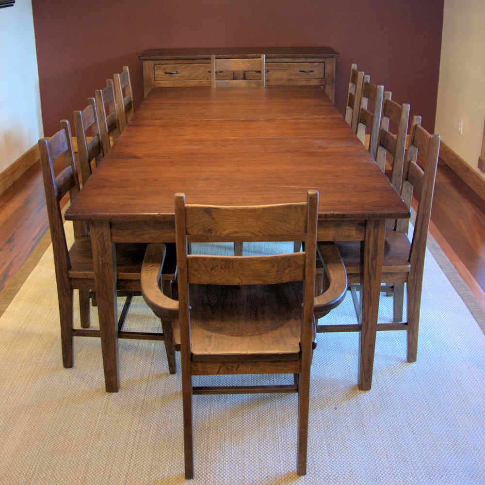 Double leaf pedestal table elegant 8 10 person large wood