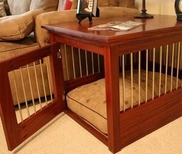 Glendale woodworking custom furniture style dog crate