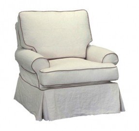 Moss slipcover chair