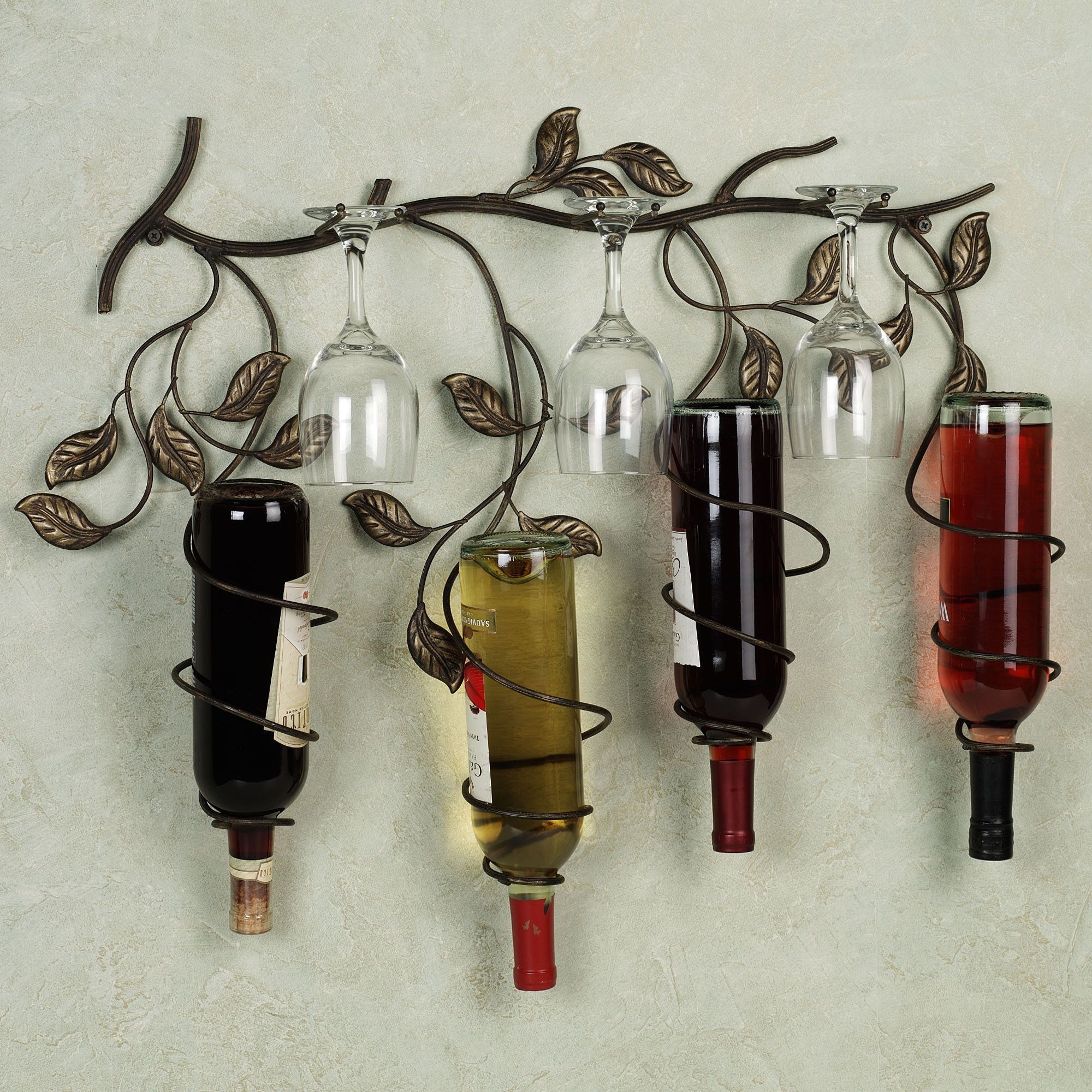 Bronze wine rack