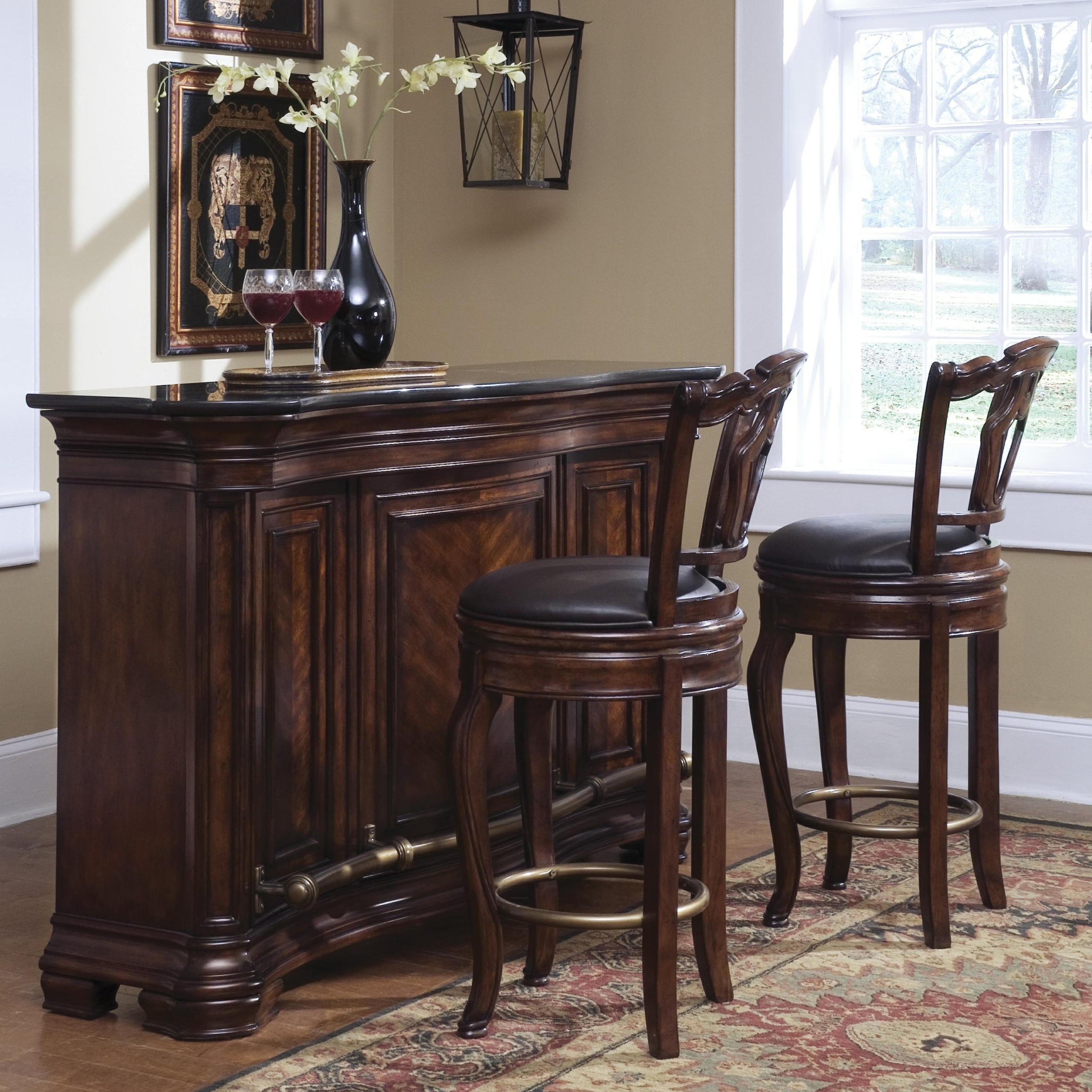 Antique home bar