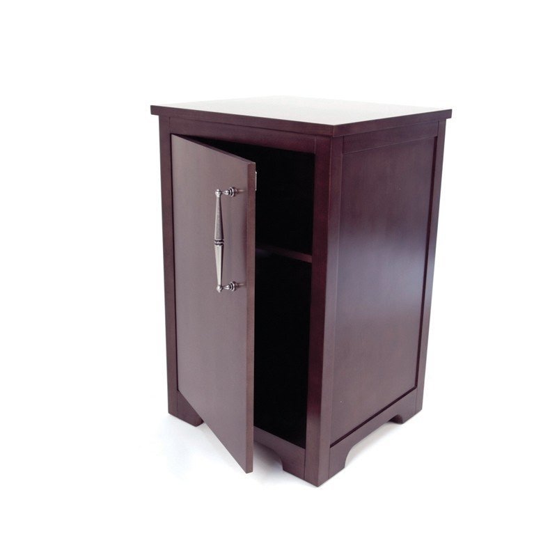 Cabinet for mini fridge beech wood frame and veneers with
