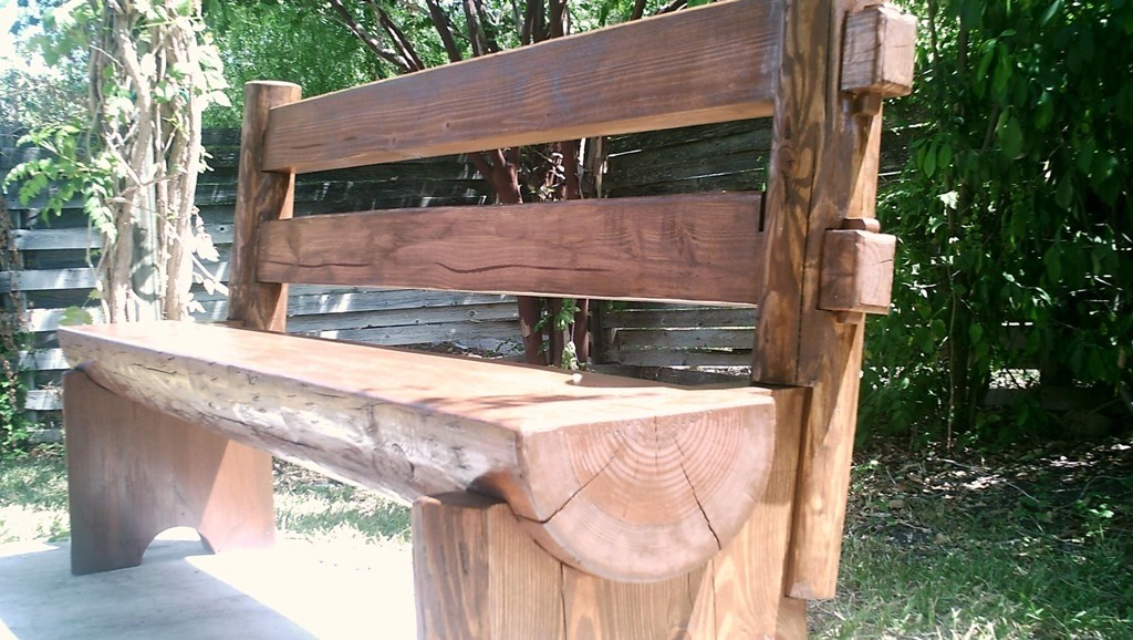 Half log bench click to enlarge