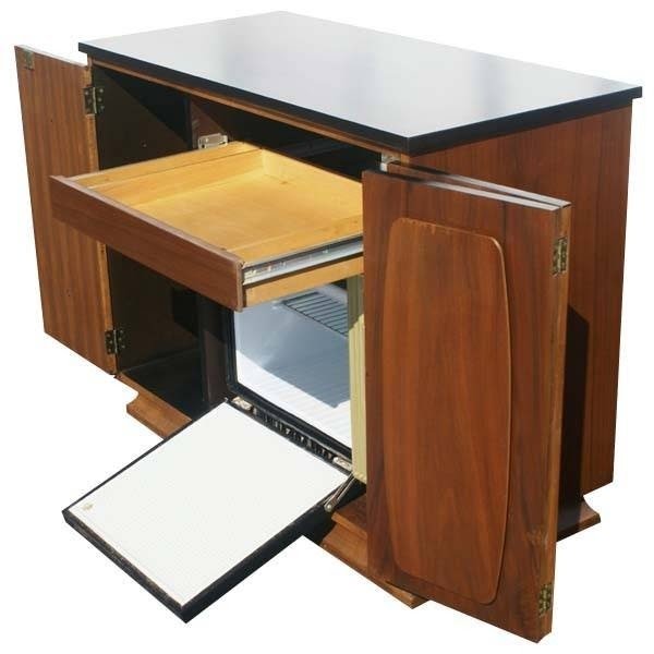 Mini refrigerator cabinet bar 8