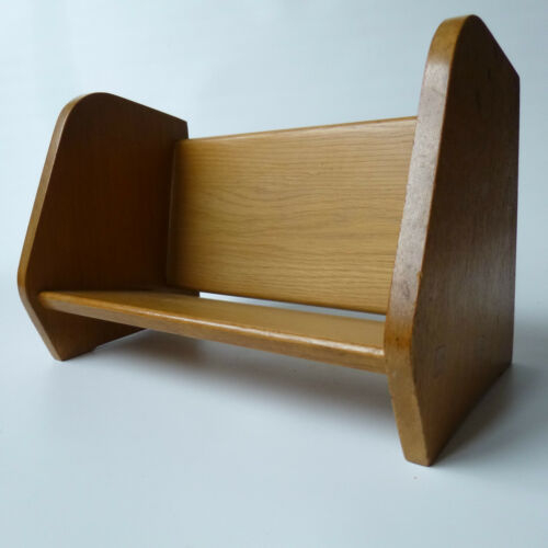 Oak freestanding bookshelf desk table top retro ercol era 50s