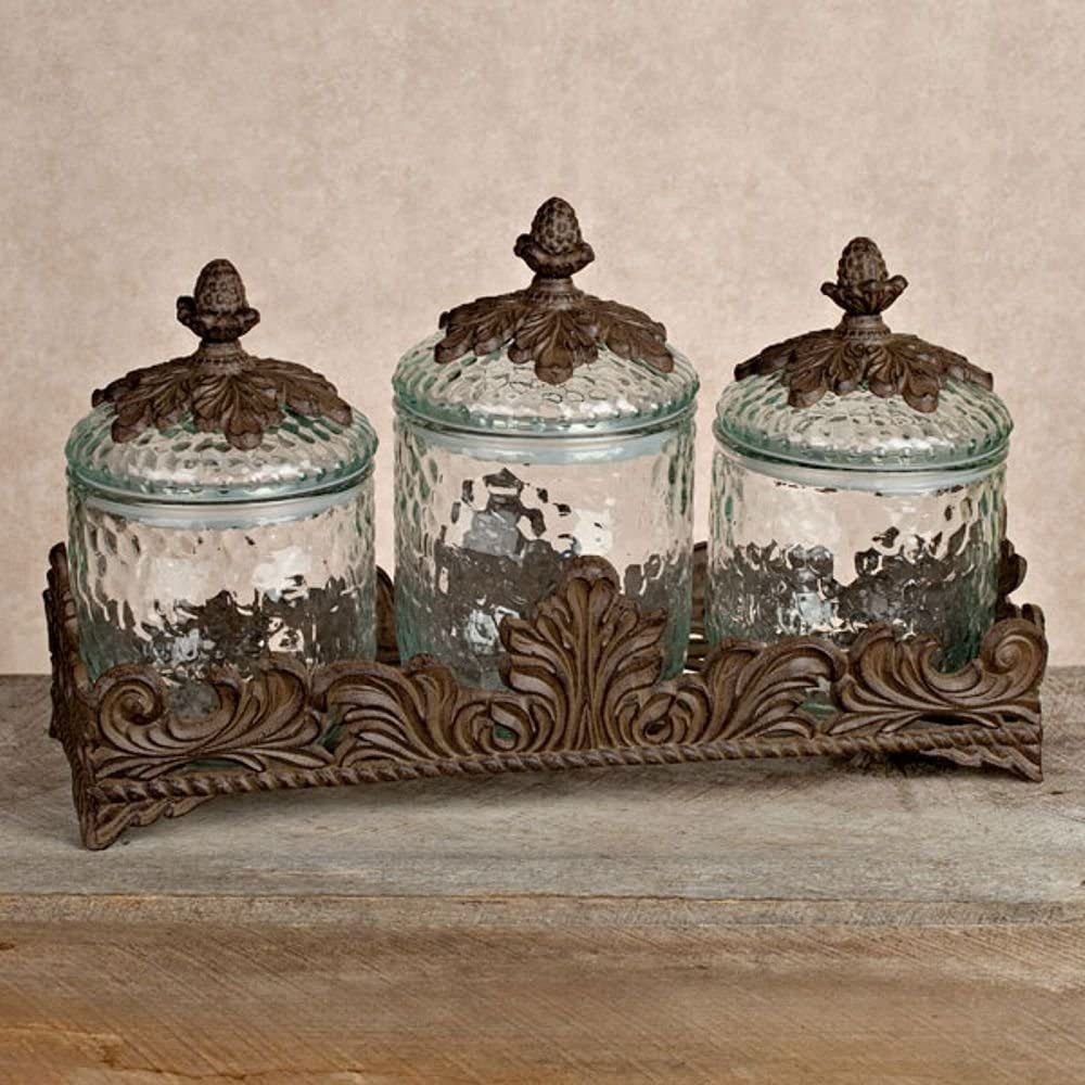 Vintage tea coffee and sugar canisters