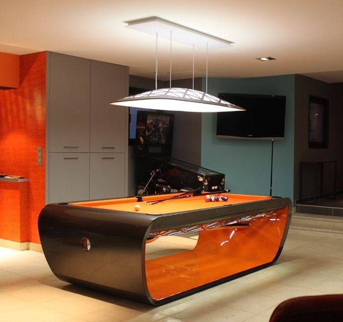 Black light billiard tables by toulet photo