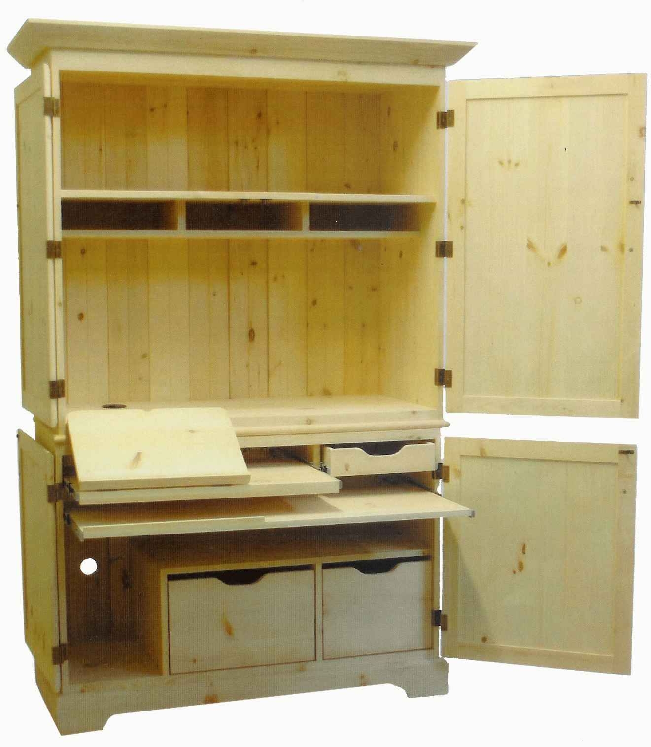 Computer armoires hutches 3
