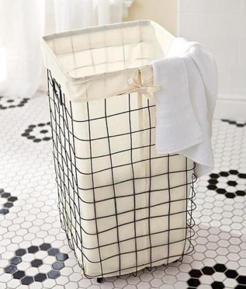 Retro laundry basket