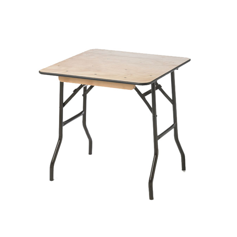Square trestle folding table
