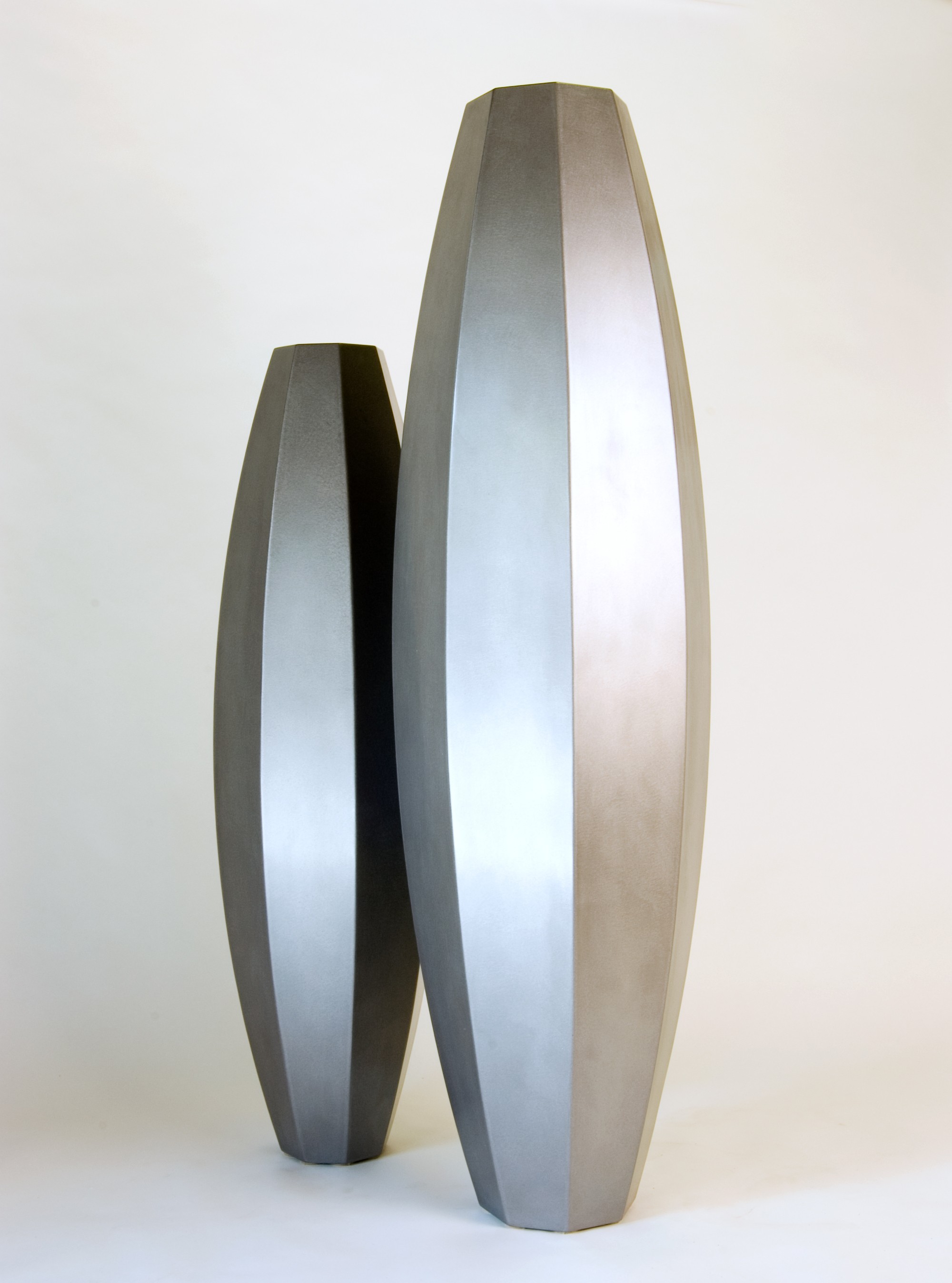 Tall metal vase 1