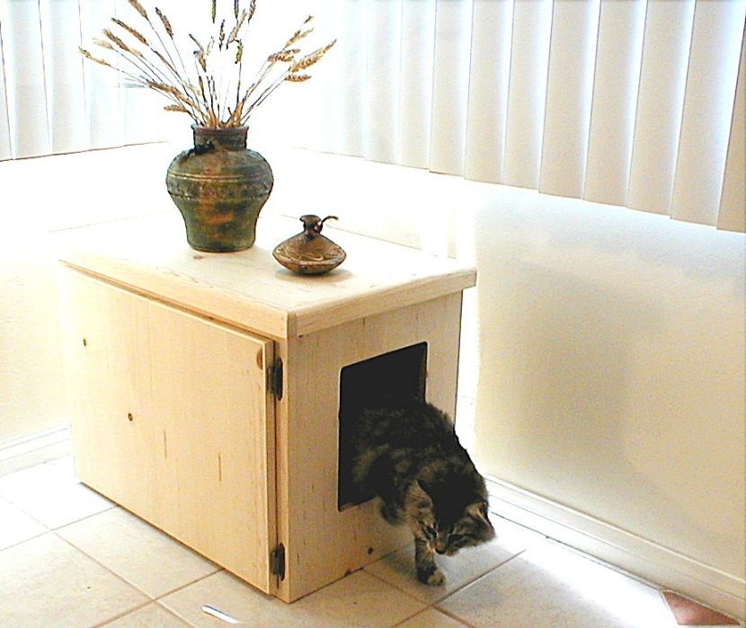 Kitty litter boxes furniture