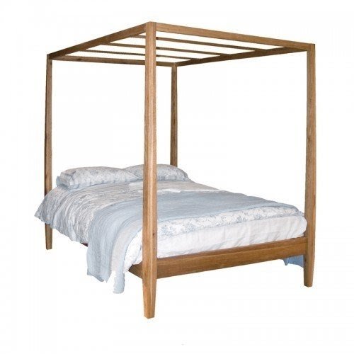 Oak four poster bed
