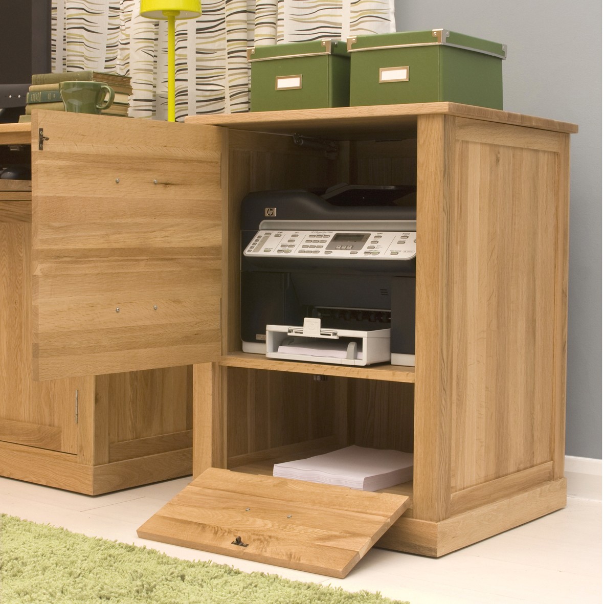 Oak furniture printer cabinet contemporary office furniture