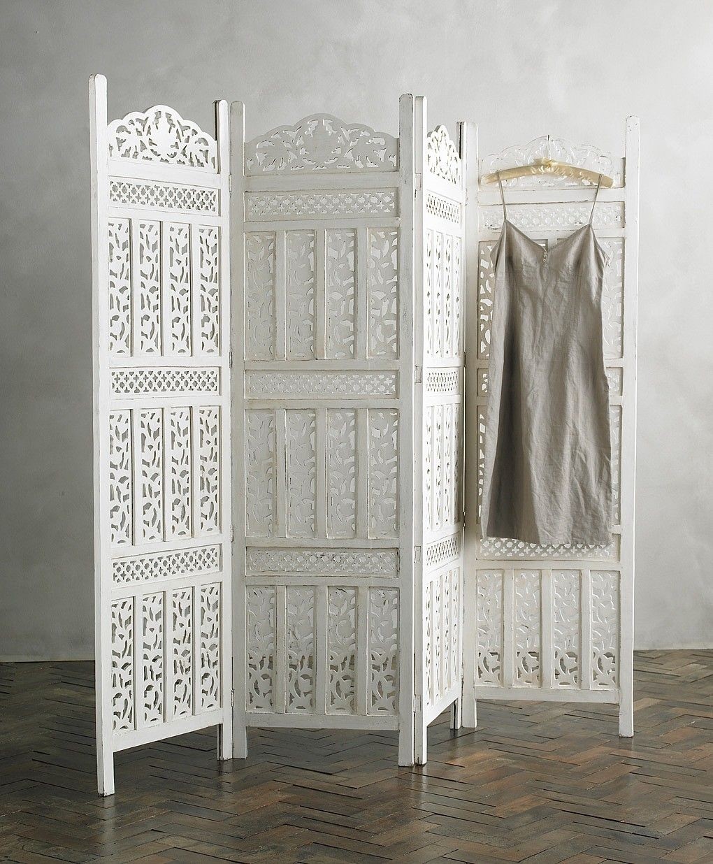 Carved room divider
