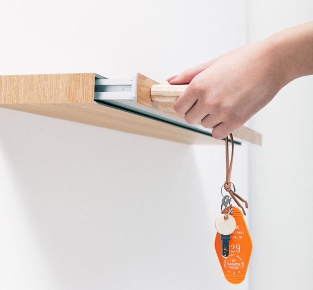 Floating shelves with drawer 2