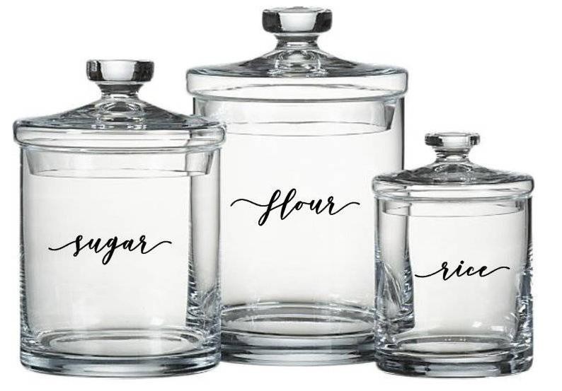 Glass kitchen canister sets tjtflzw