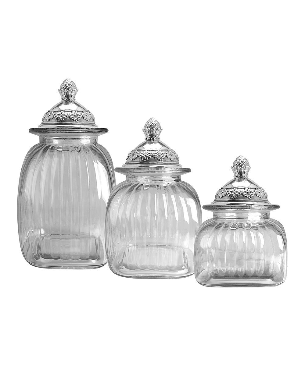 Vintage glass canister