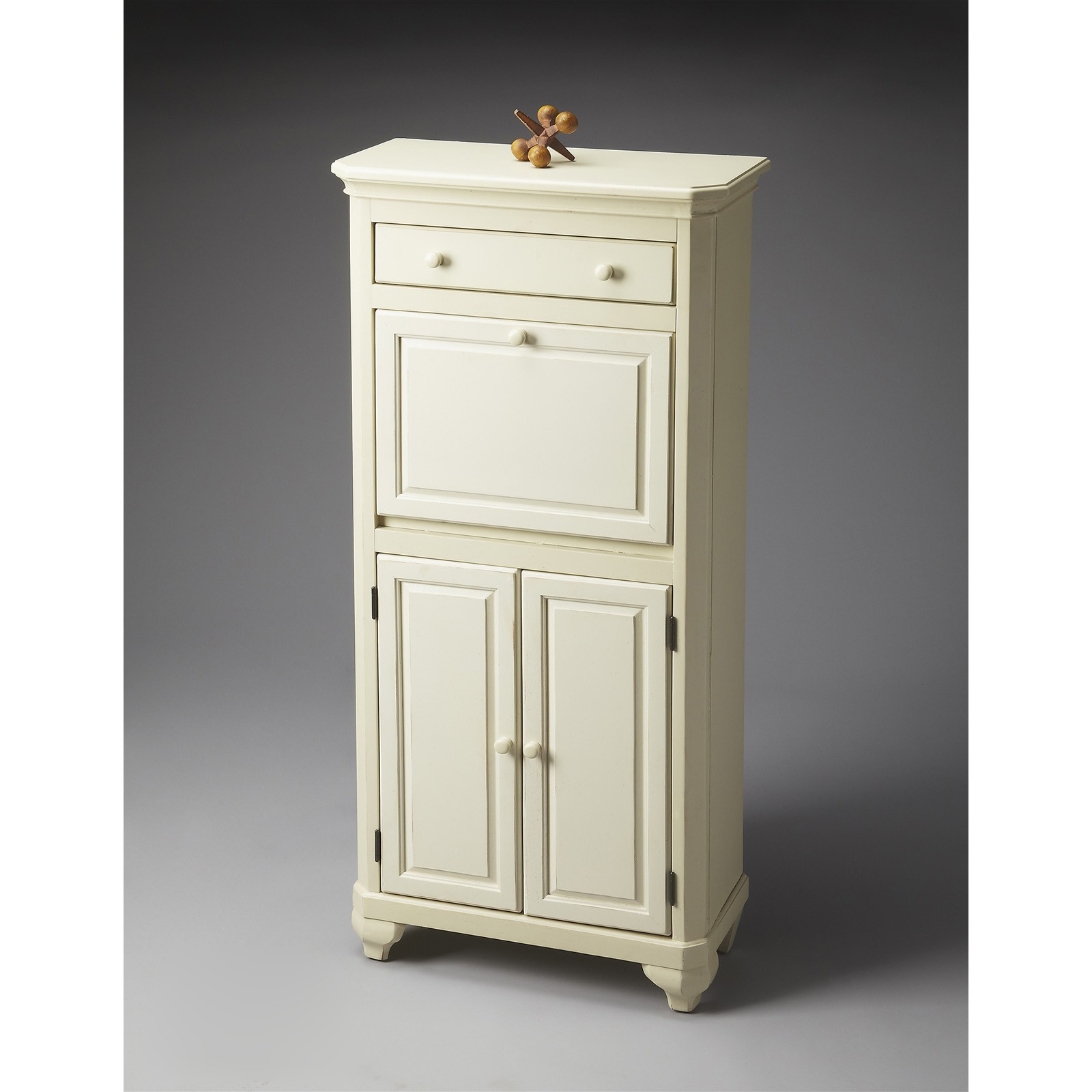 Cottage white secretary desk