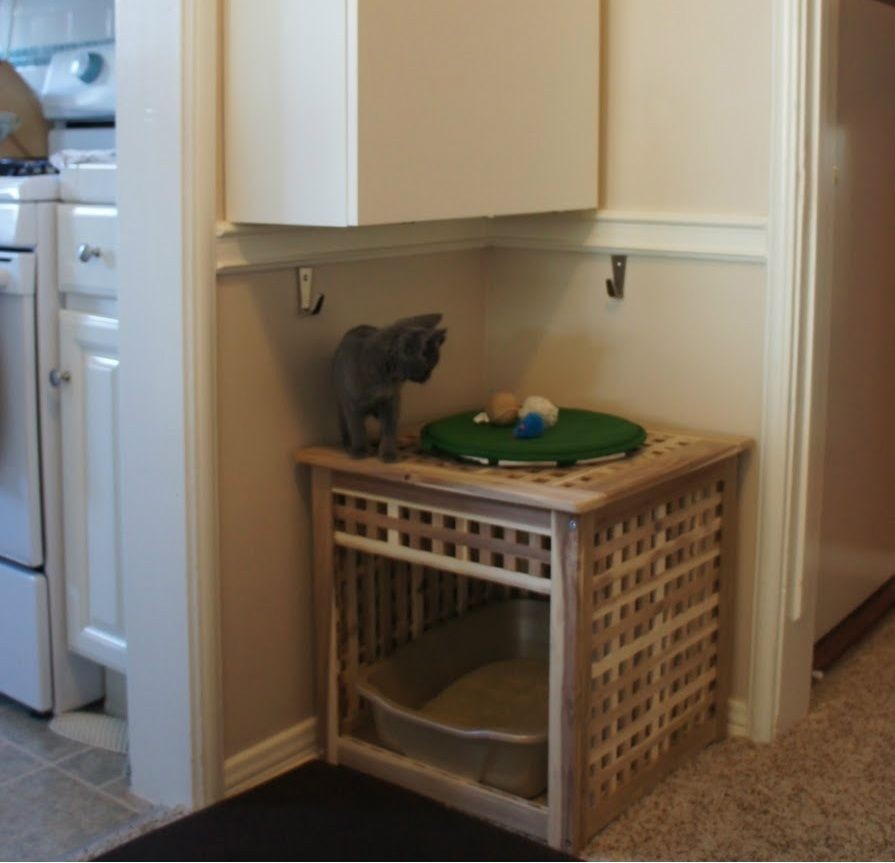 Hidden cat litter box furniture 3