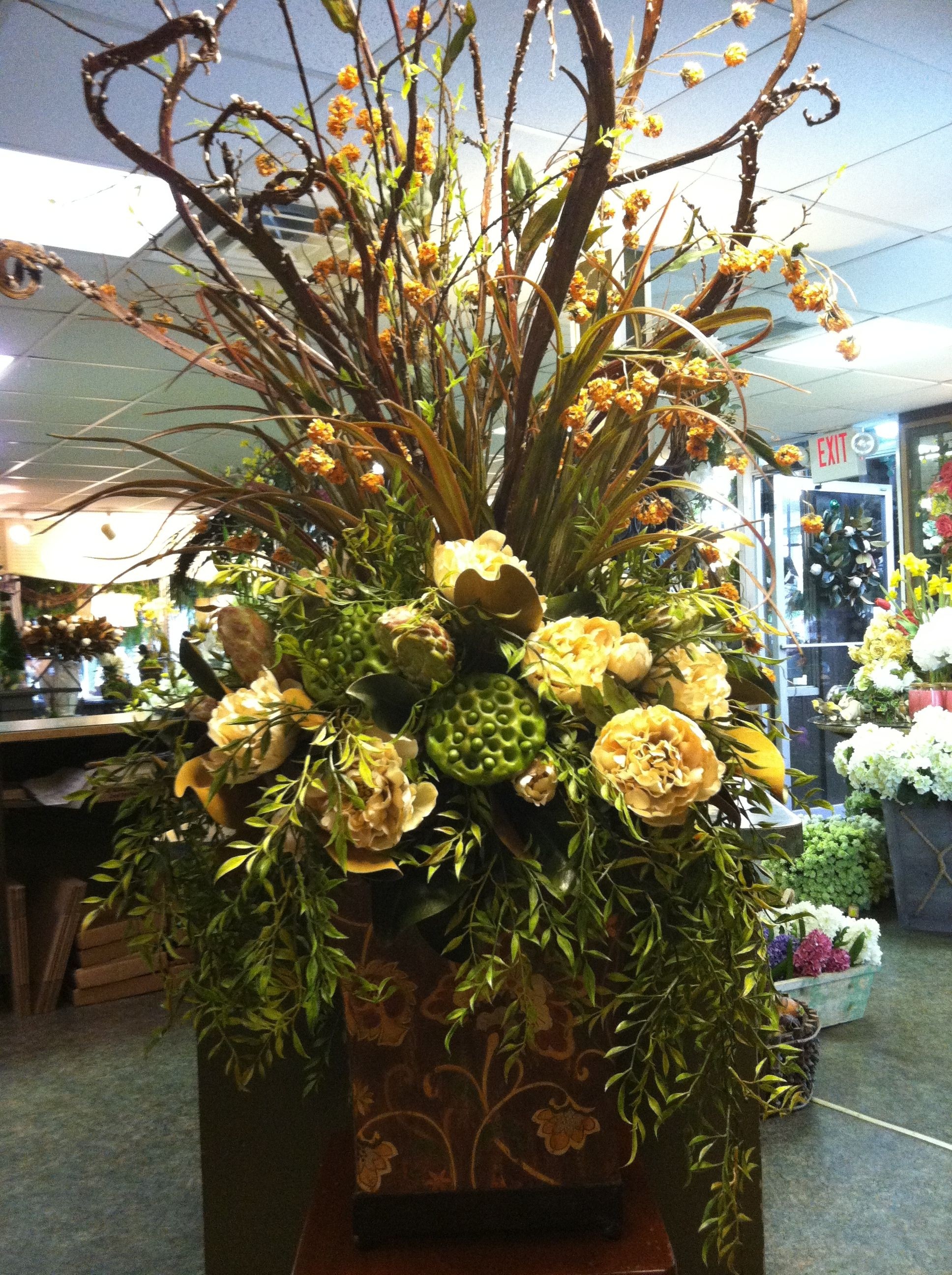 Large silk floral arrangement 2