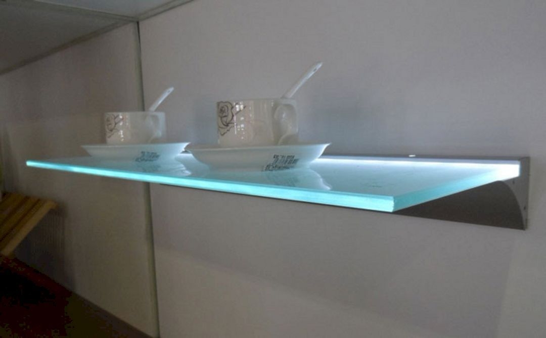 Led glass floating shelf 16 decorating ideas