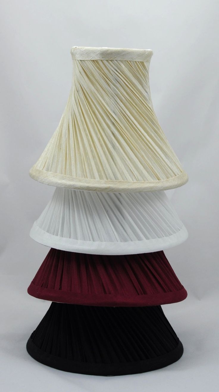 Mini chandelier shades clip on