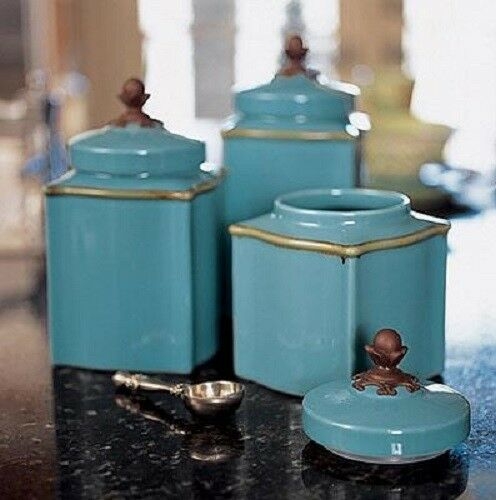 Related for blue kitchen canister sets