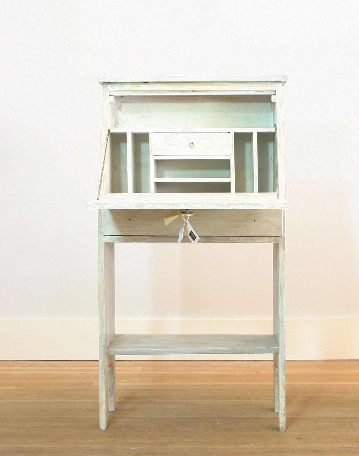 White washed secretarys desk