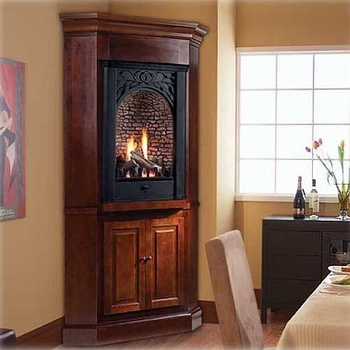 Corner gas fireplaces ventless 4