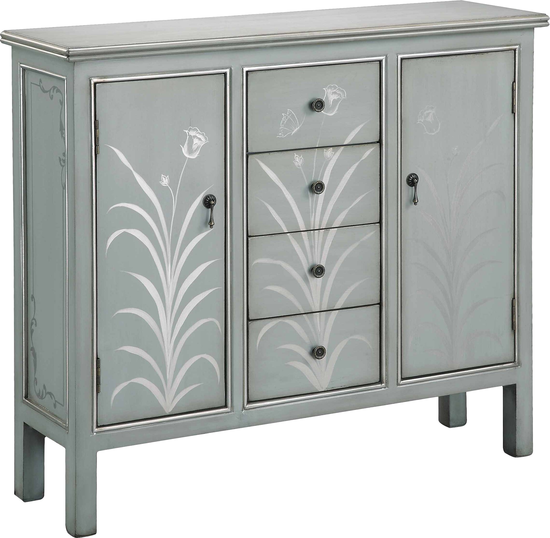 Cottage narrow console table love the storage