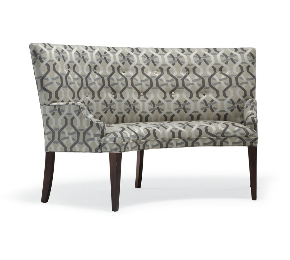 Dining table bench seat with back