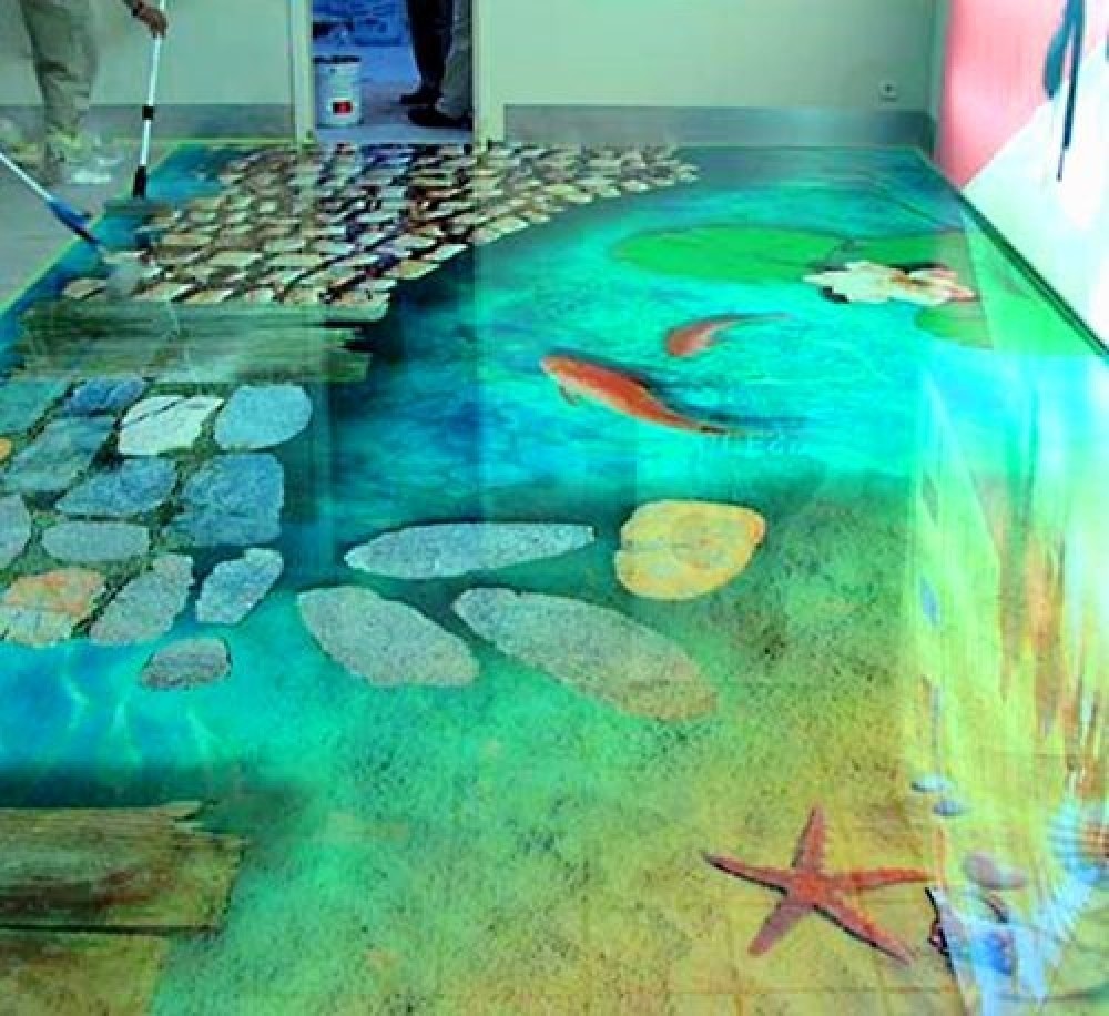 Floor graphics by superchrome attract customers