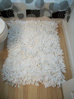 Handmade shaggy rag rug thumbnail 1