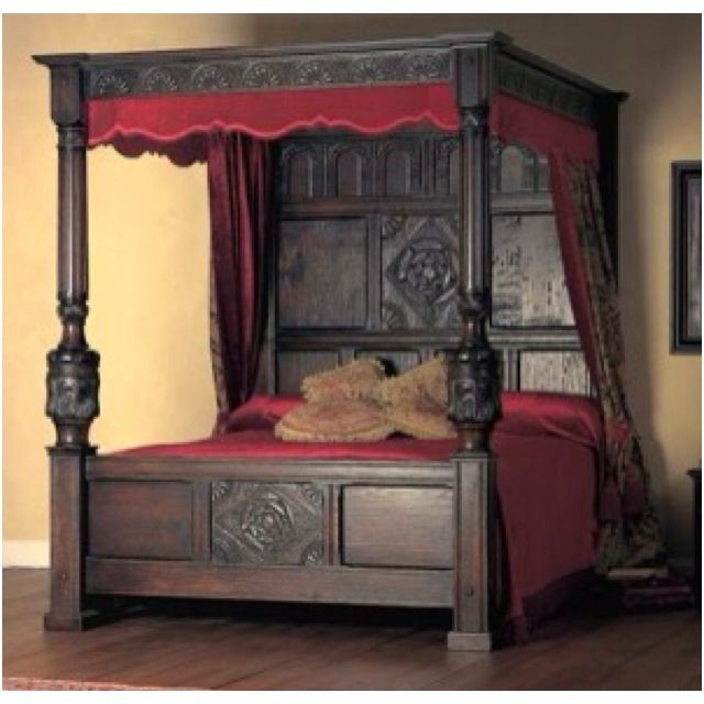 Jacobean four poster bed