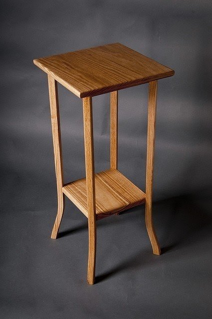 Oak plant stand 2