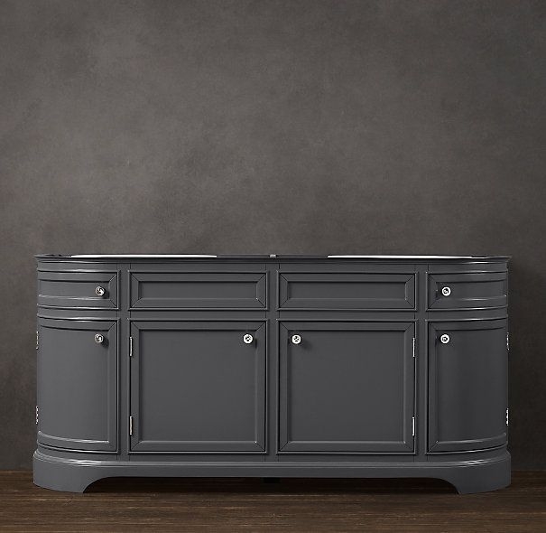 Odeon double vanity sink base 1