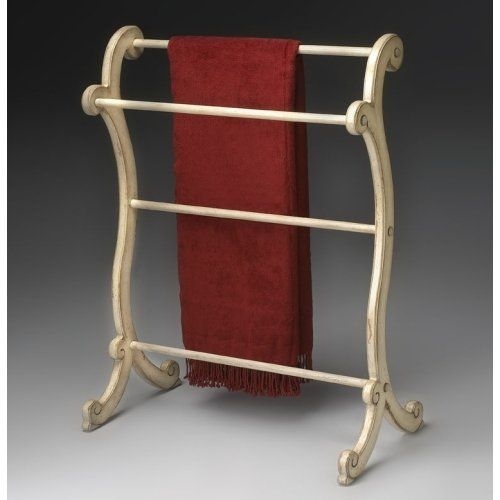 Wooden towel rack can also as a decoration in the