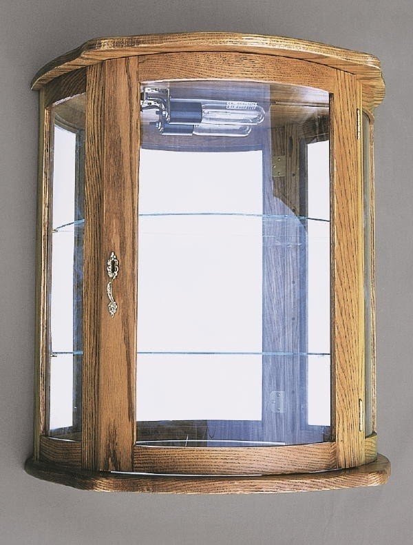Flat wall hanging curio cabinet